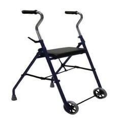 rollator duo - due ruote e due puntali - uso domestico - deambulatore per casa pieghevole